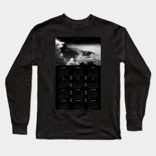 Cloudscape • 2024 Year-at-a-glance Calendar Long Sleeve T-Shirt